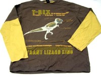 Hnědo-žluté triko s dinosaurem zn. Next, vel. 152