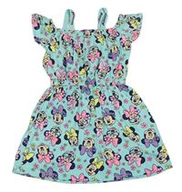 Mátové melírované šaty s Minnie zn. Disney