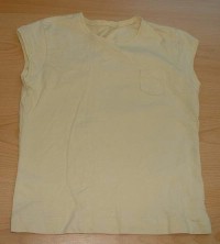 Světležluté tričko s kapsičkou vel. 12 let