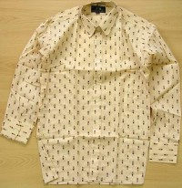 Béžová vzorovaná košile vel. 15 let