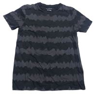 Černo-šedé vzorované tričko zn. Primark
