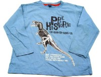 Modré triko s dinosaurem zn. TU