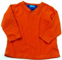 Oranžová fleecová pyžamová mikinka zn. essentials