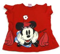 Červené tričko s Minnie zn. Disney 