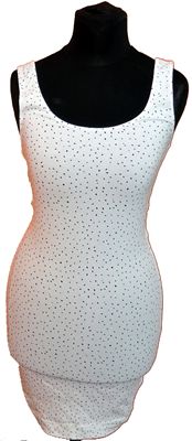 Dámské bílé puntíkované šaty zn. H&M vel. XS 