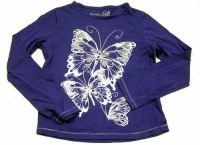 Fialové triko s motýlky zn. Cherokee
