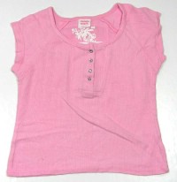 Růžové tričko s patentíky