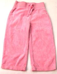 Růžové sametové kalhoty zn. Next 