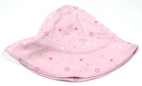 Růžový klobouček s puntíky