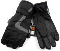Outlet - Černé lyžařské thermo rukavice 