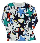 Bílo-barevné pyžamové triko s hvězdičkami St. Bernard