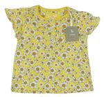 Žluté květované tričko Tu