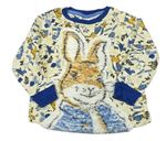 Smetanovo-tmavomodré triko Peter Rabbit 