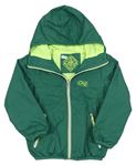 Zelená šusťáková jarní bunda s kapucí Next