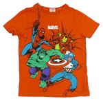 Oranžové tričko s Marvel 