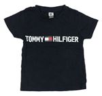 Tmavomodré tričko s logem Tommy Hilfger