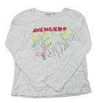 Bílé pyžamové triko - Avengers