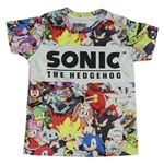 Světlešedo-barevné tričko se Sonicem Matalan