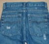 Modré riflové kalhoty s prošoupáním zn.  Denim Co. vel. 9-10 let