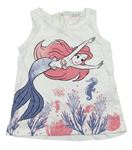 Bílý top s Ariel Disney