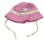 Růžový plátěný klobouk s Hello Kitty C&A