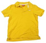Žluté polo tričko s logem Slazenger