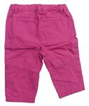 Růžové plátěné kalhoty 