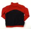 Červeno-bílo-černá šusťáková sportovní bunda zn. Adidas 