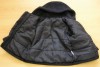 Tmavomodrý fleecový zateplený kabátek s kapucí zn. Marks&Spencer