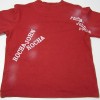 Červeno-béžové triko s nápisy zn. Rocha