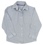 Bílo-modrá proužkatá košile 