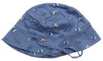 Modrý plátěný klobouk s loděmi H&M