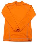 Neonově oranžové sportovní funkční triko