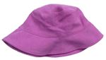 Dámský růžový sametovo/manšestrový klobouk Primark 