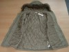 Khaki riflový zateplený kabátek s kapucí vel. 11-12 let