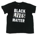 Černé tričko s nápisem