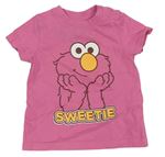 Růžové tričko - Sesame street
