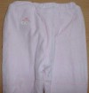 Růžové sametové zateplené kalhoty s obrázkem 