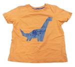 Oranžové tričko s dinosaurem George