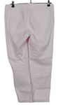 Dámské světlerůžovo-bílé proužkované krepové kalhoty zn. Benetton 