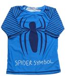 Modré UV tričko s pavoukem - Spiderman Cool Club