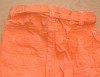 Oranžové 3/4  plátěné kalhoty s páskem zn. Early Days