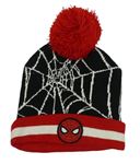 Černo-červená pletená čepice se Spider-manem Marvel 