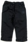 Tmavomodré plátěné kalhoty zn. F&F 