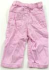 Růžové plátěné kalhoty zn. Early Days 