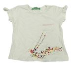 Dívčí trička s krátkým rukávem velikost 92 | BRUMLA.CZ