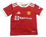 Červený sportovní funkční dres - Manchester united - Ronaldo Adidas