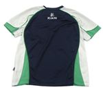 Tmavomodro-bílo-zelené sportovní tričko zn. Kukri