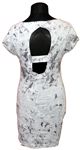 Dámské bílo-šedé vzorované šaty zn. Apriori 
