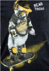 Nové - Tmavošedo-šedé triko s medvídkem zn. F&F
